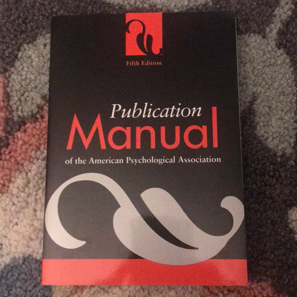 Publication Manual of the American psych assoc.
